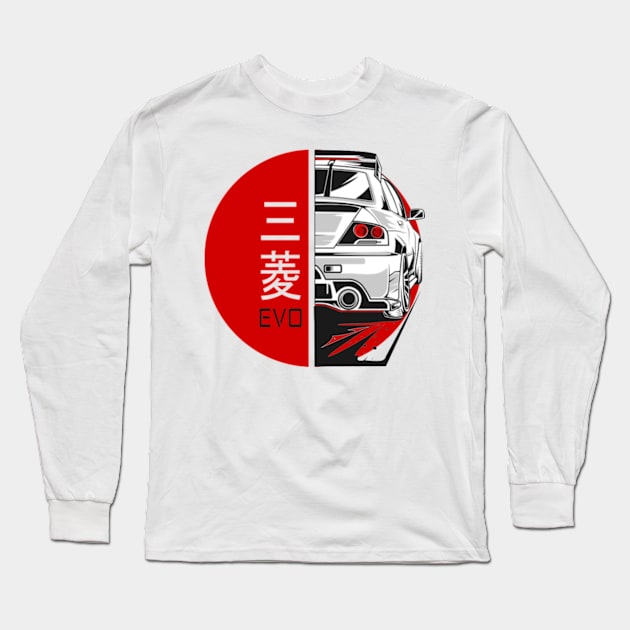 Mitsubishi EVO 7, JDM Long Sleeve T-Shirt by T-JD